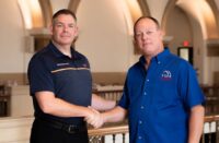 Two men shaking hands